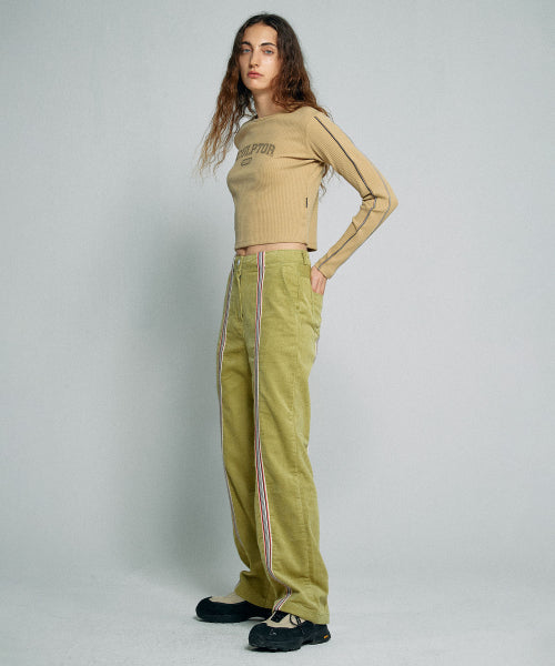 TAPED CORDUROY BEACH PANTS CARMEL - 2 COLORS AS SHOWN