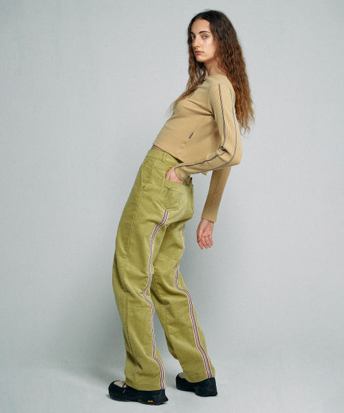 TAPED CORDUROY BEACH PANTS CARMEL - 2 COLORS AS SHOWN
