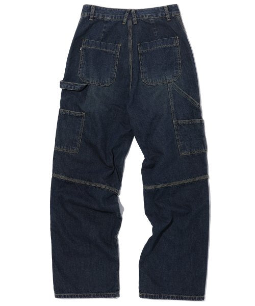 PANEL CARPENTER PANTS - 2 COLORS INDIGO