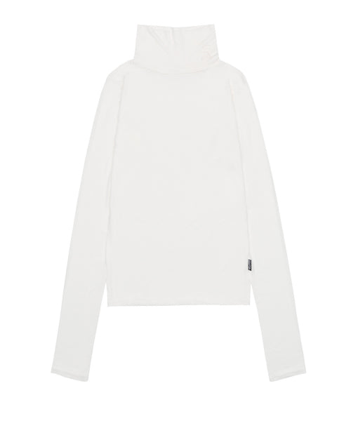 CLASSIC SHEER TURTLENECK WHITE