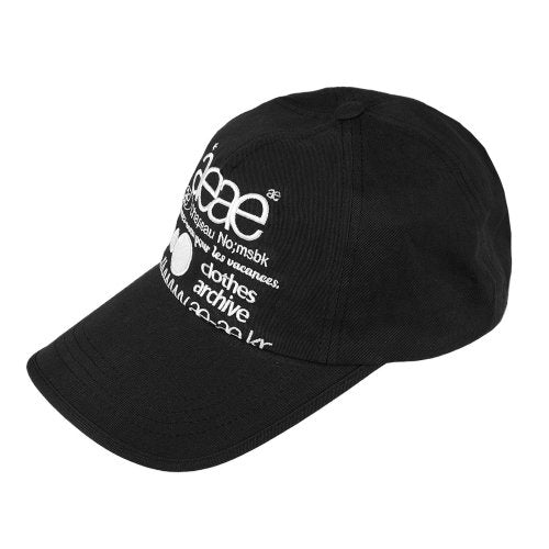 WEB LOGO 5PANNEL CAP - 4 COLORS BLACK