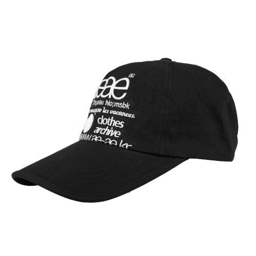 WEB LOGO 5PANNEL CAP - 4 COLORS BLACK