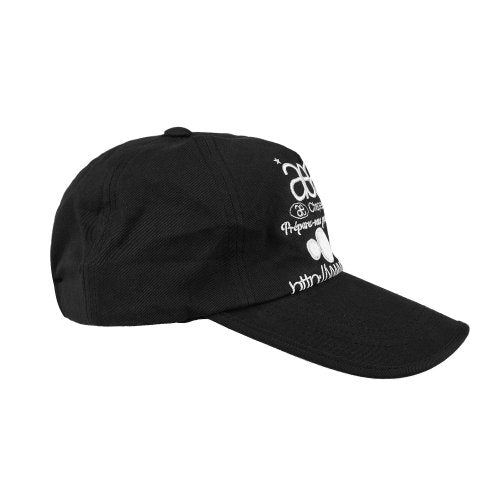 WEB LOGO 5PANNEL CAP - 4 COLORS BLACK