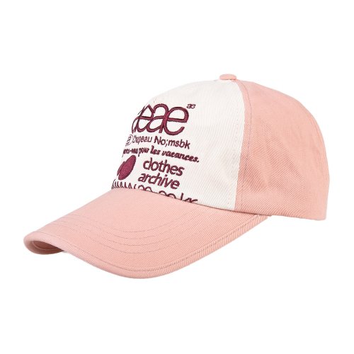 WEB LOGO 5PANNEL CAP - 4 COLORS PINK