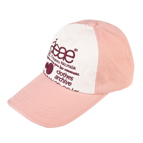 WEB LOGO 5PANNEL CAP - 4 COLORS PINK