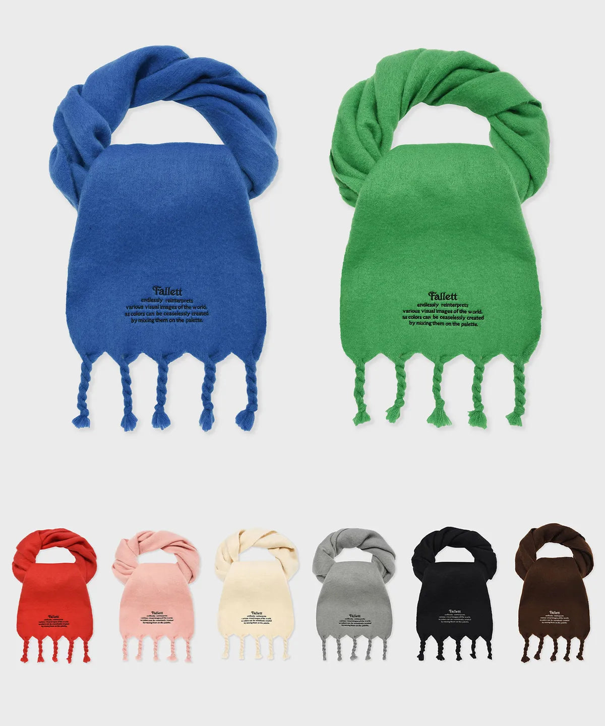 OVERSIZED STORY LOGO MUFFLER - 8 color