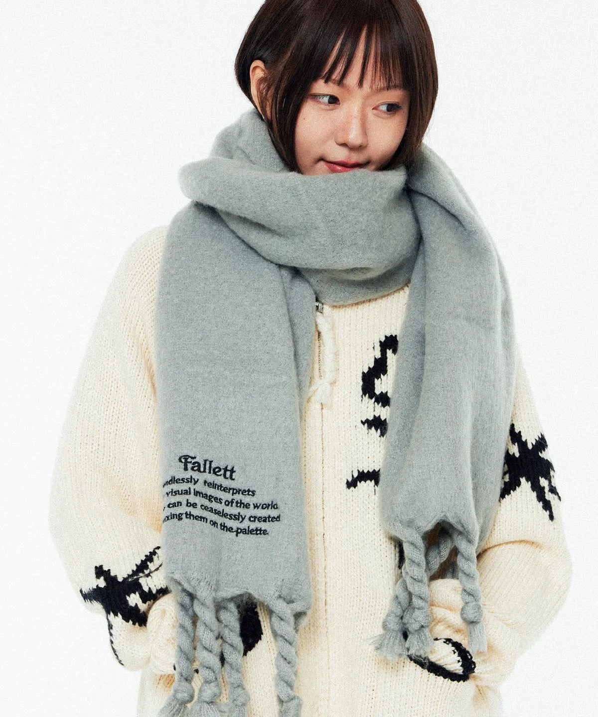 OVERSIZED STORY LOGO MUFFLER - 8 color