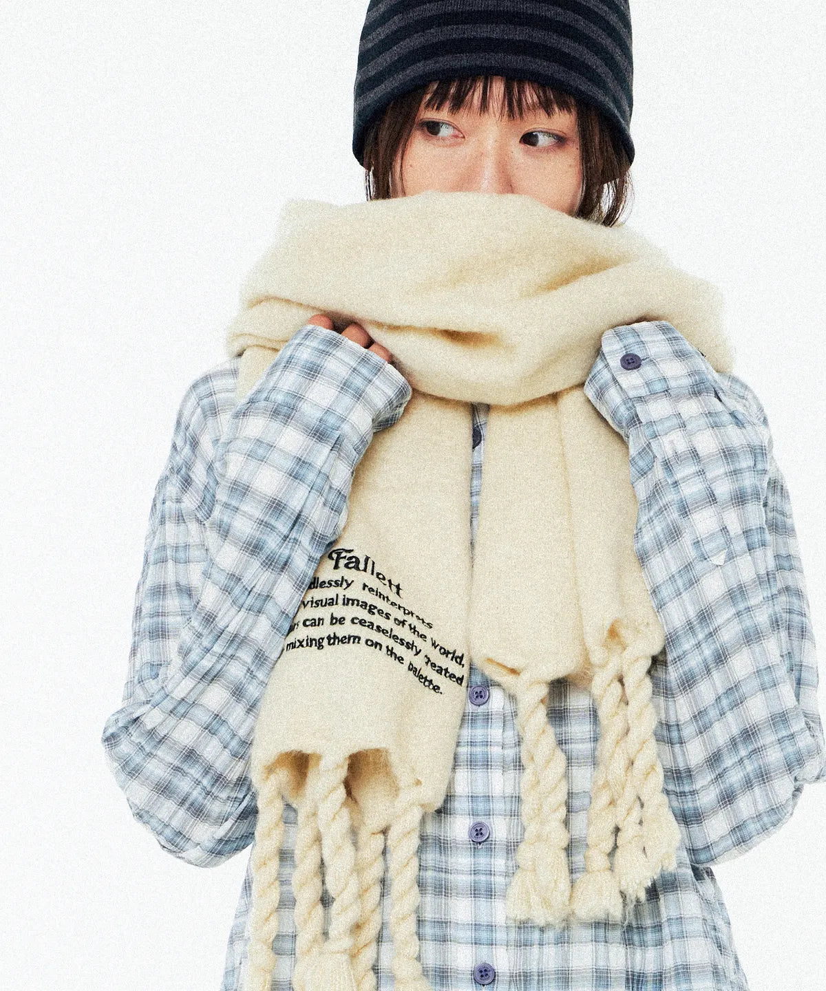 OVERSIZED STORY LOGO MUFFLER - 8 color