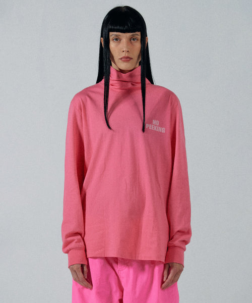 NO PEEKING TURTLENECK - 3 COLORS PINK