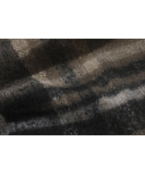 BRUSHED CHECK MUFFLER - 3 COLORS BROWN