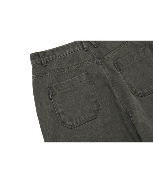 LAYER WIDE DENIM PANTS WASHED - 3 COLORS KHAKI