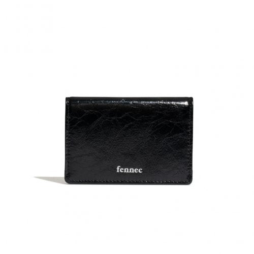 CRINKLE SOFT CARD CASE - BLACK - 10 COLORS BLACK