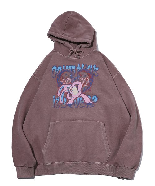 HOPPY PIGMENT HOODIE - 4 COLORS PINK
