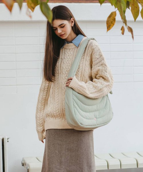 MARO BIG PADDING CROSSBODY BAG - 4 COLORS MINT