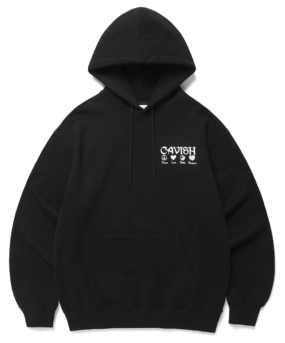 PLUR LOGO HOODIE BLACK