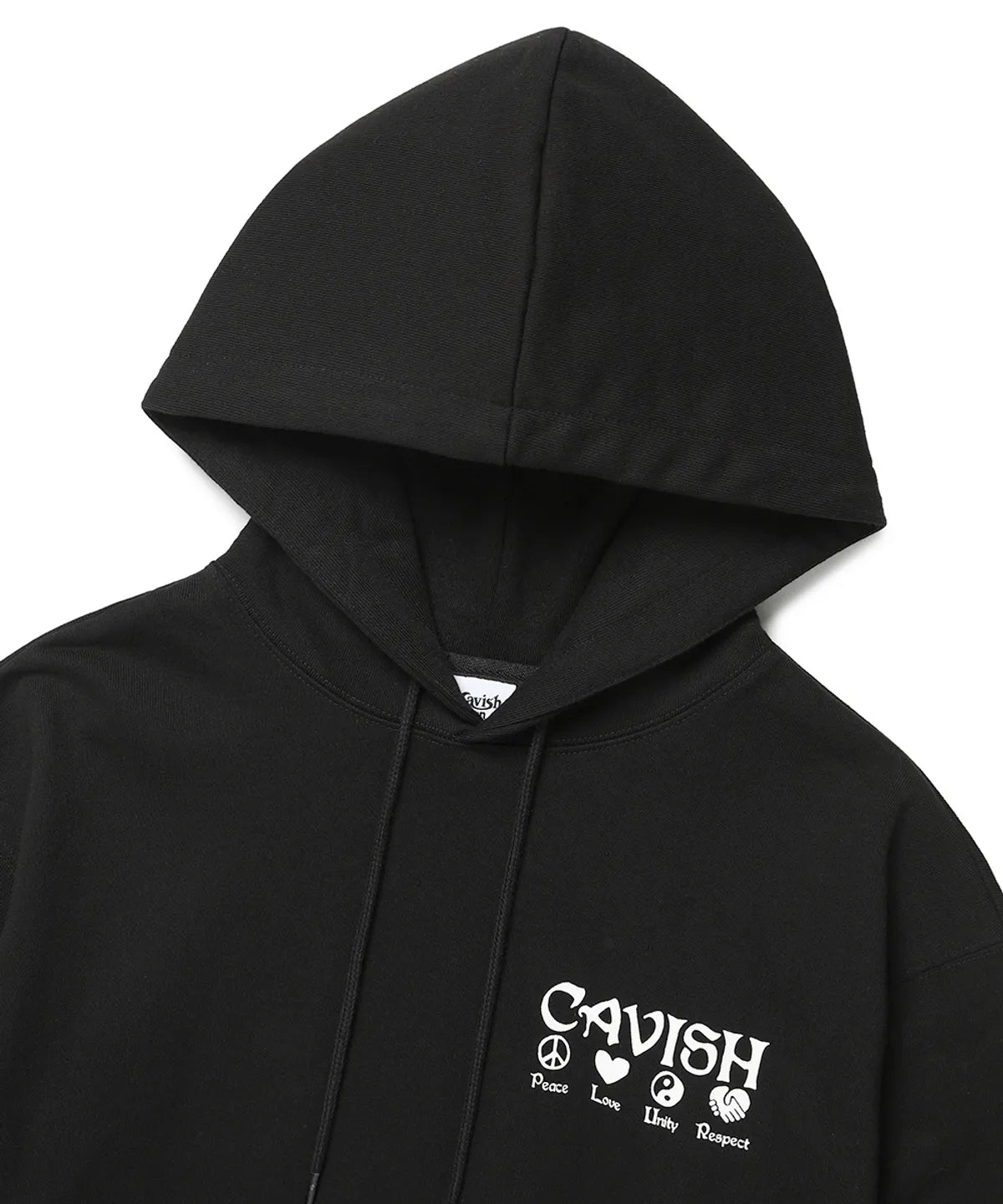 PLUR LOGO HOODIE BLACK