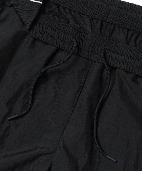SIDE LINE WIDE TRACK PANTS - 4 COLORS BLACK
