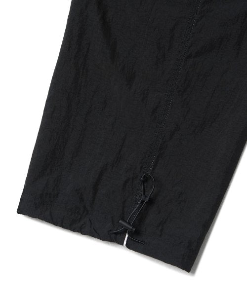SIDE LINE WIDE TRACK PANTS - 4 COLORS BLACK