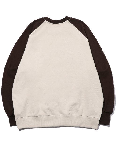 LOGO RAGLAN SWEATSHIRT - 2 COLORS BROWN