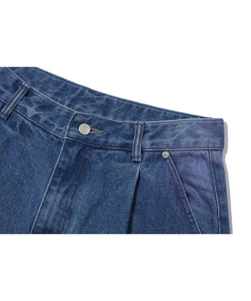 WIDE DENIM PANTS - 3 COLORS INDIGO