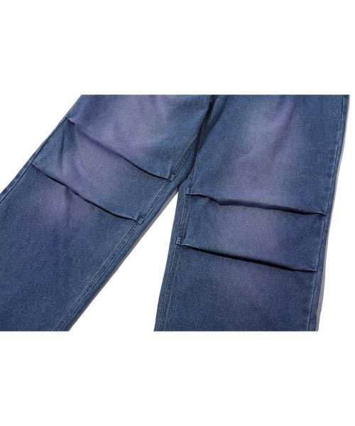 WIDE DENIM PANTS - 3 COLORS INDIGO
