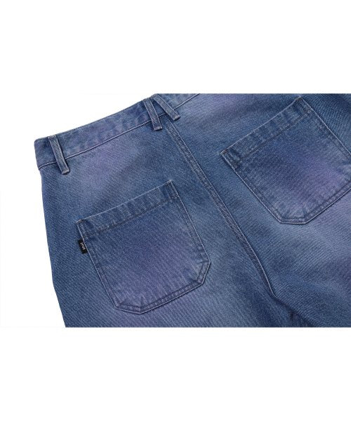 WIDE DENIM PANTS - 3 COLORS INDIGO