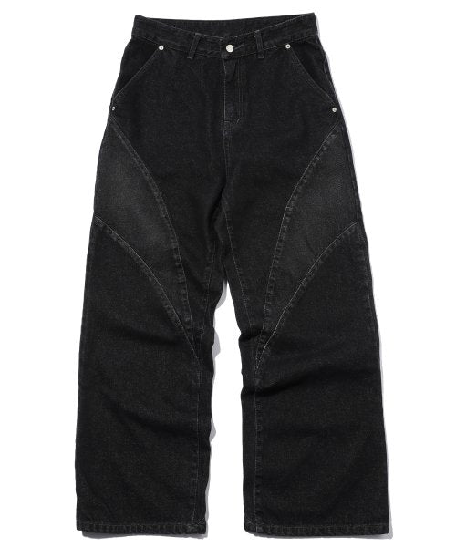WIDE DENIM - 2 COLORS BLACK