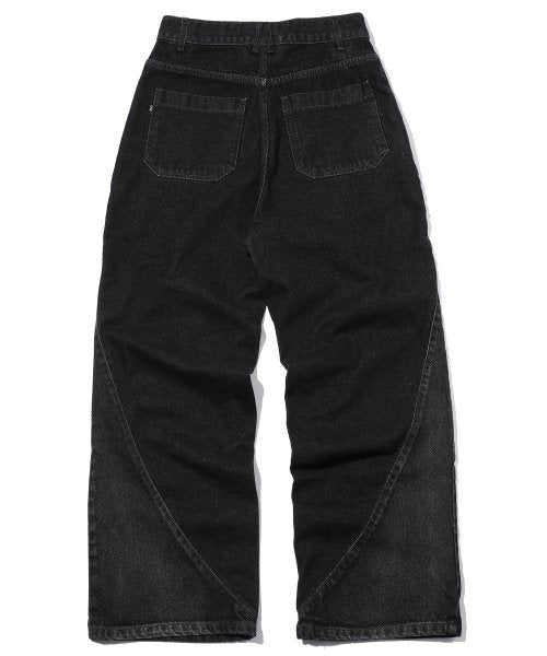 WIDE DENIM - 2 COLORS BLACK
