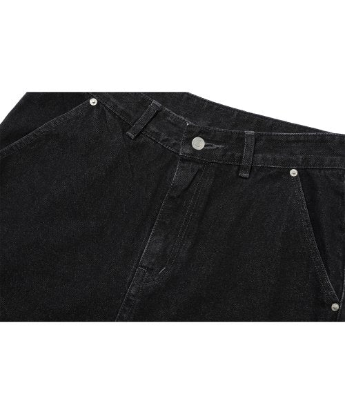 WIDE DENIM - 2 COLORS BLACK