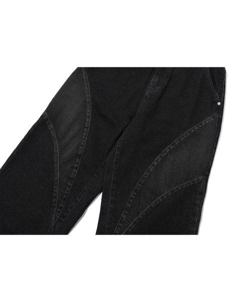 WIDE DENIM - 2 COLORS BLACK
