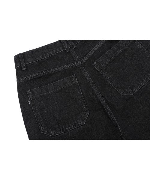 WIDE DENIM - 2 COLORS BLACK