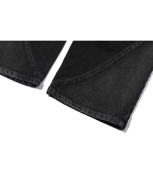 WIDE DENIM - 2 COLORS BLACK