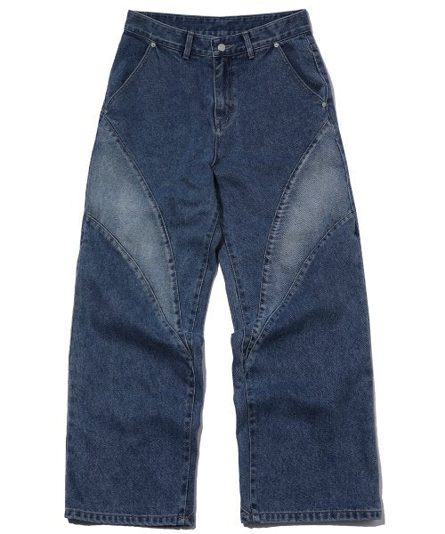 WIDE DENIM - 2 COLORS INDIGO