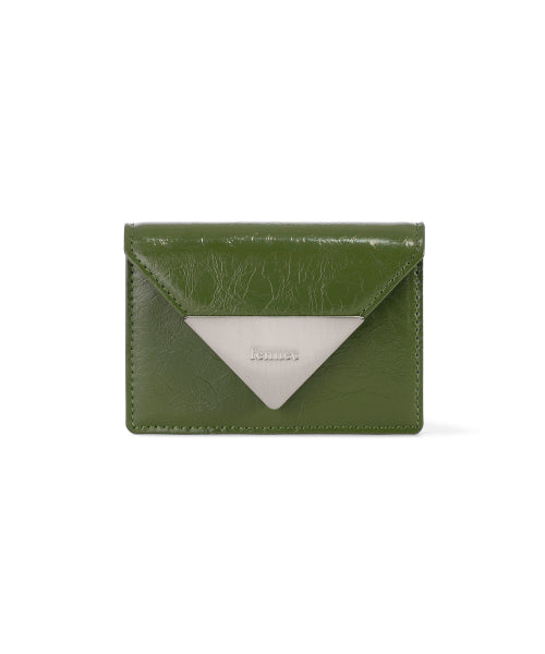 CRINKLE TRIANGLE ACCORDION POCKET - BLACK - 8 COLORS OLIVE