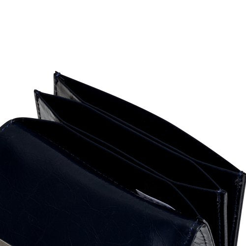 CRINKLE TRIANGLE ACCORDION POCKET - BLACK - 8 COLORS NAVY