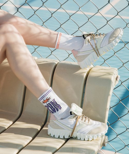 2-PACK COOLMAX MARATHON RUNNING CREW SOCKS A - 2 COLORS WHITE