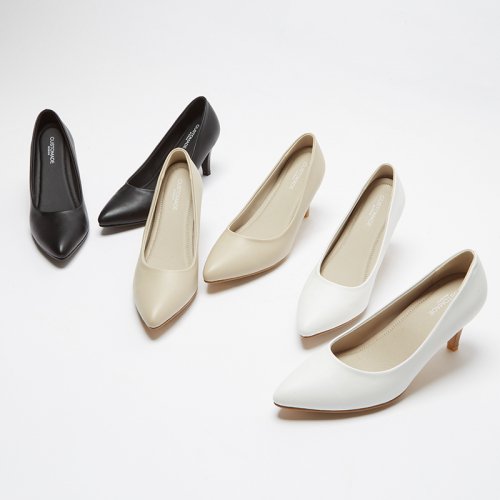 5/7/ PUMPS HEEL - 3 COLORS BLACK