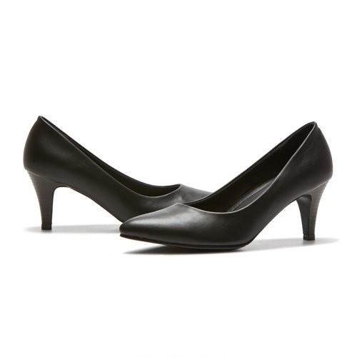 5/7/ PUMPS HEEL - 3 COLORS BLACK
