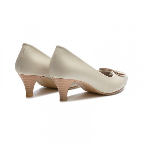 5/ LINE PUMPS HEEL - 2 COLORS BLACK