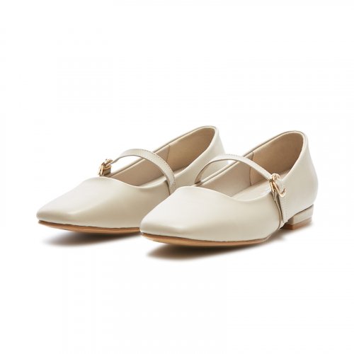 ROMANTIC STRAP MARY JANE FLAT SHOES - 2 COLORS BLACK