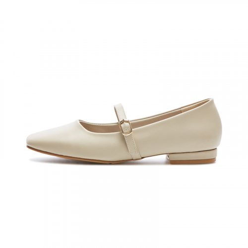 ROMANTIC STRAP MARY JANE FLAT SHOES - 2 COLORS BLACK