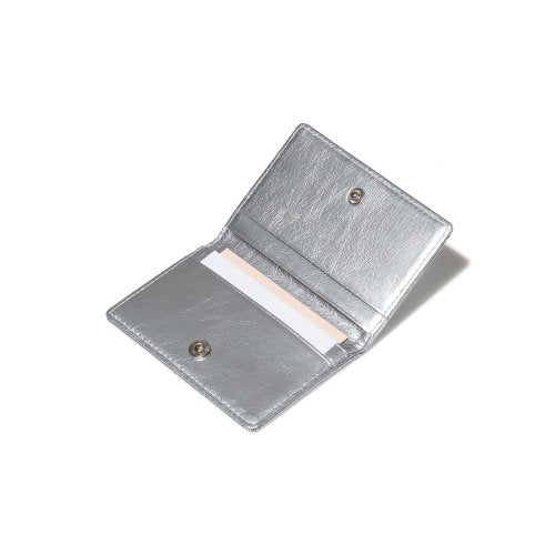 CRINKLE SOFT CARD CASE COOL - 10 COLORS SILVER