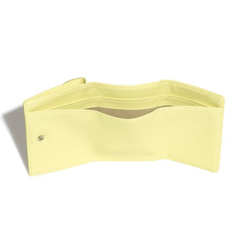 CRINKLE HALFMOON MINI WALLET MID - 6 COLORS LEMON