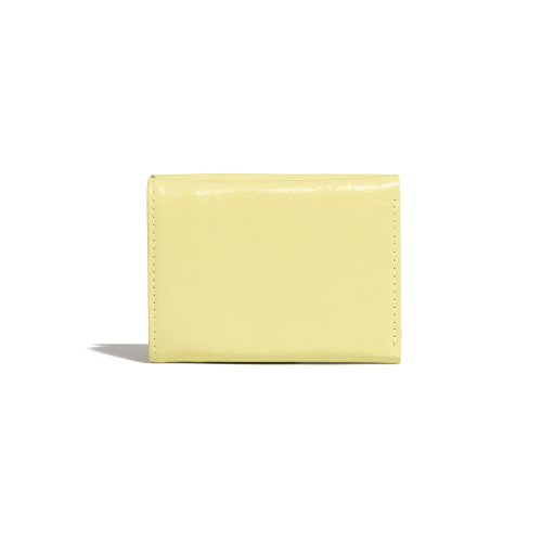 CRINKLE HALFMOON MINI WALLET - 6 COLORS LEMON