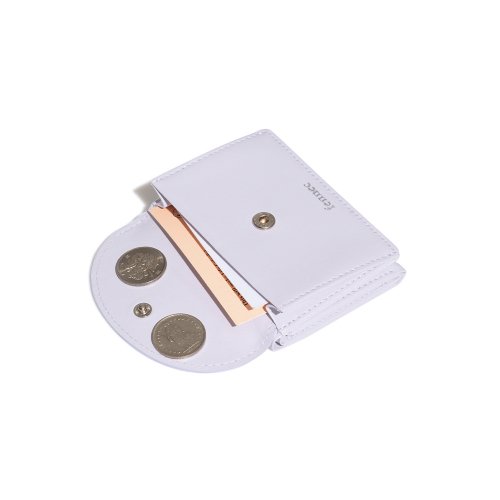 CRINKLE HALFMOON MINI WALLET - 6 COLORS LAVENDER