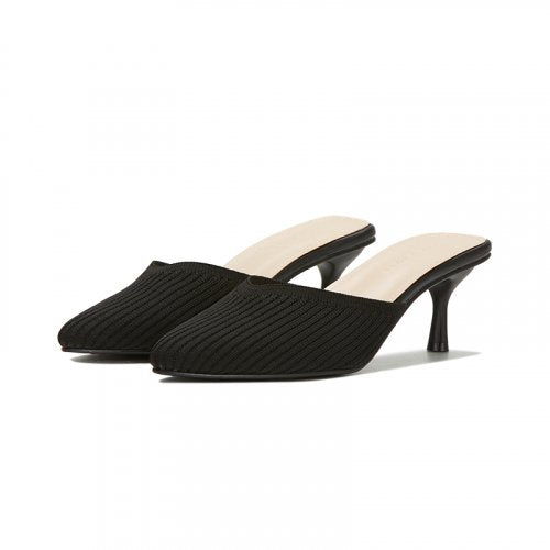 MULE HEEL JANE - 3 COLORS BLACK