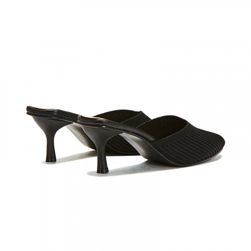 MULE HEEL JANE - 3 COLORS BLACK