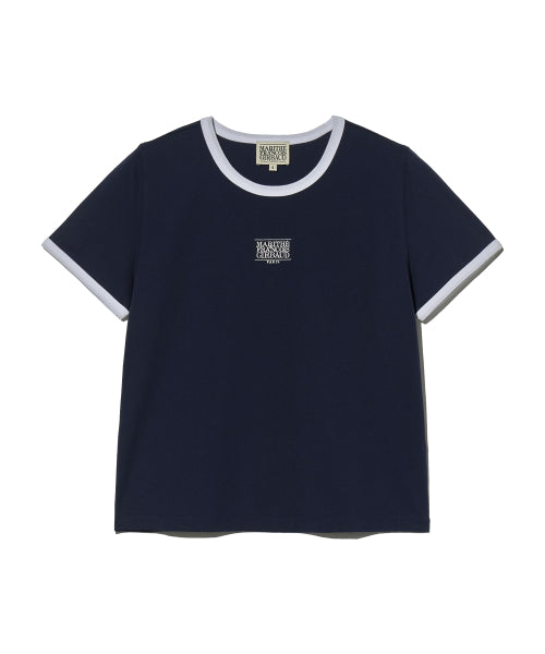 W CLASSIC LOGO RINGER TEE - 5 COLORS NAVY