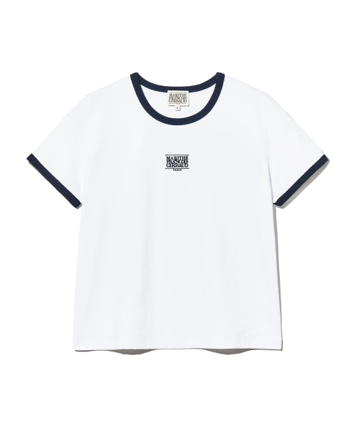 W CLASSIC LOGO RINGER TEE - 5 COLORS WHITE