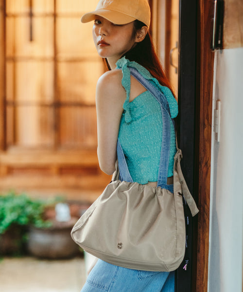 MOA NYLON DAILY CROSSBODY BAG - 4 COLORS LAVENDER